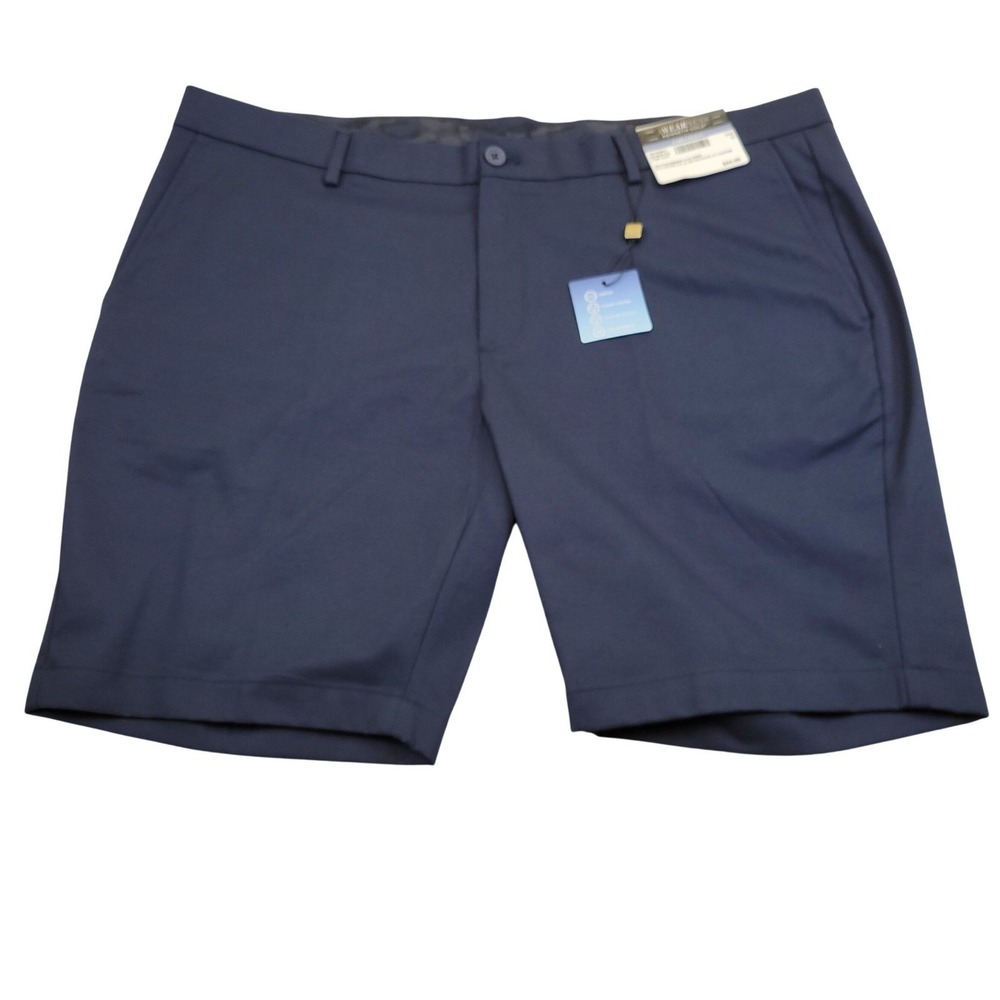 NWT Kenneth Cole Chillflex Performance Flex Stretch Golf Shorts Mens 42 Blue $45